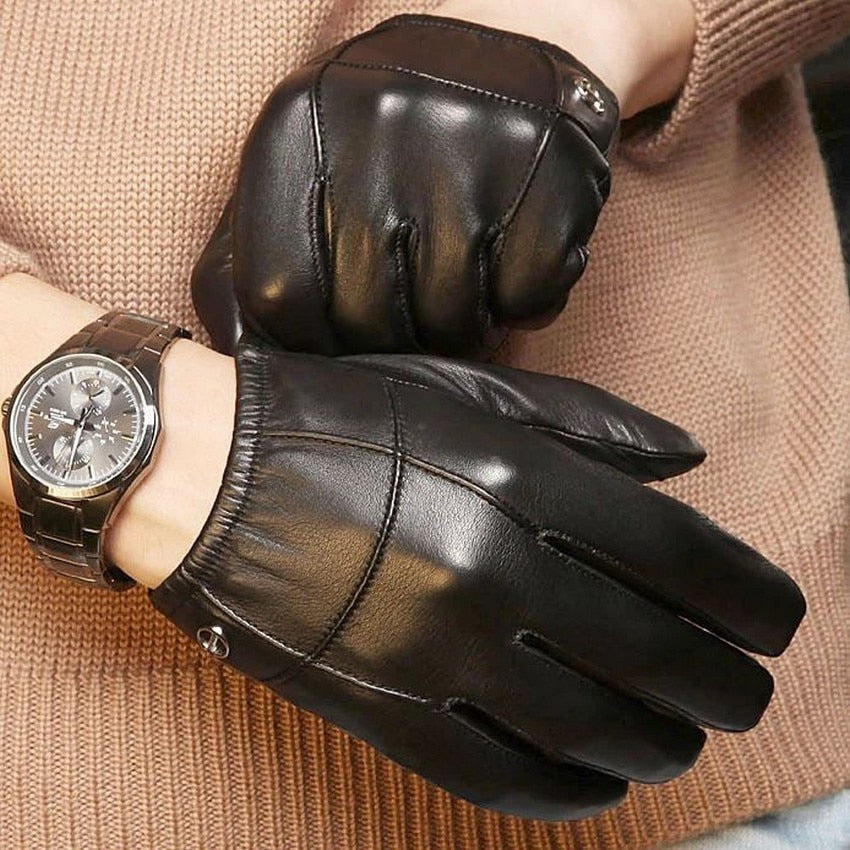 Metropolitan Luxe Leather Driving Gloves